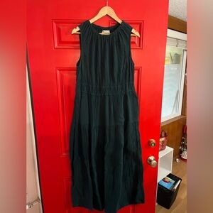 Universal Thread Sleeveless Dark Green Maxi Dress Size Large
